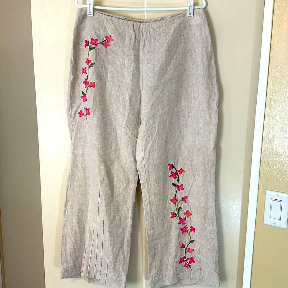 St Tropez West 100% Linen Pants